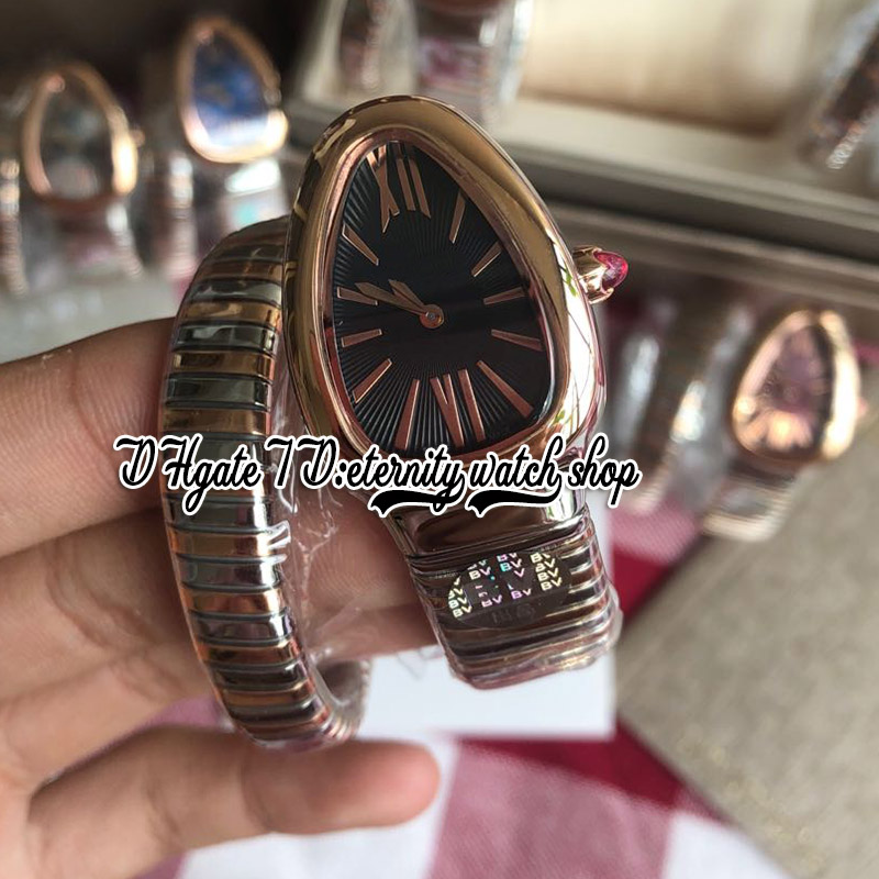 

2022 BVF bv102123 102099 Swiss Quartz Movement Womens Watch 35MM Black Dial Rose Gold Silver Two tone Long Winding Bracelet eternity Fashion Lady Watches Watches, Watch waterproof production cost
