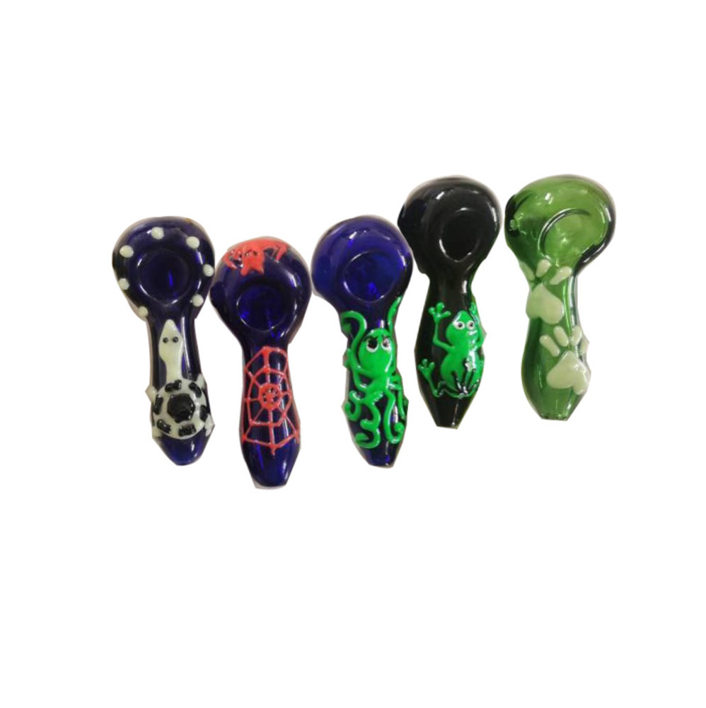 

Glow in the Dark Animals Glass Pipe Smoking Accessories Luminous Hand Spoon Pipes