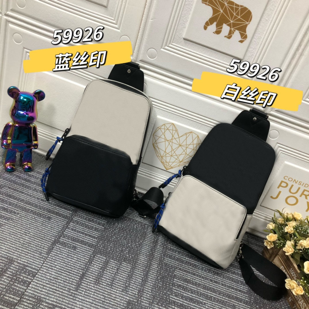 

new men's shoulder bag 2021 Wholesale leather handbags free delivery hot-selling styles solid color plaid splicing compact and comfortable, Black white grid