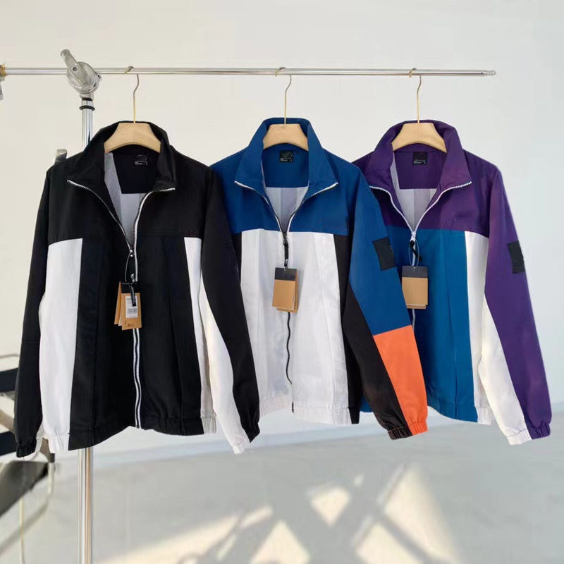 

windbreak designer Clothes Outdoor north Jackets for men With Zippers coat waterproof fashion stand collar short sports windbreaker jacket high quality, Oem