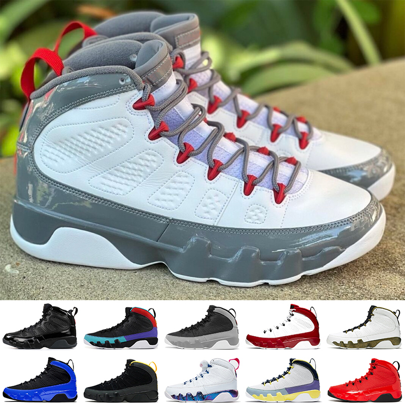 

2022 Fire Red Jumpman 9 Basketball Shoes 9s Particle Grey Chile Red University Gold Statue Bred Change The World Space Jam Racer Blue Mens, D37 racer blue 40-47