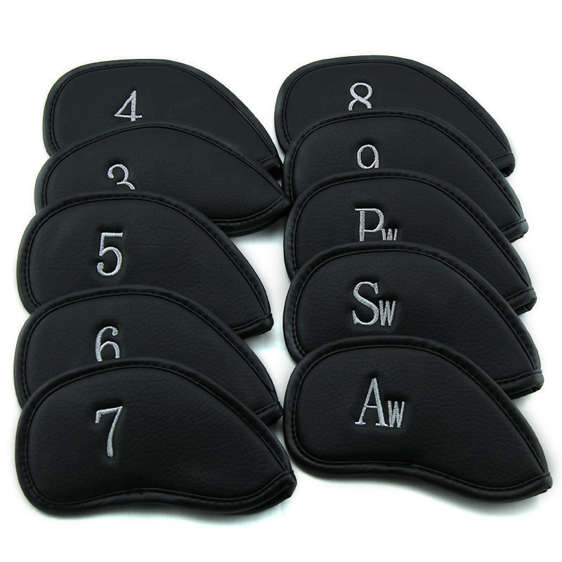 

Thick PU Leather Head Covers Iron Golf Club Headcovers Set