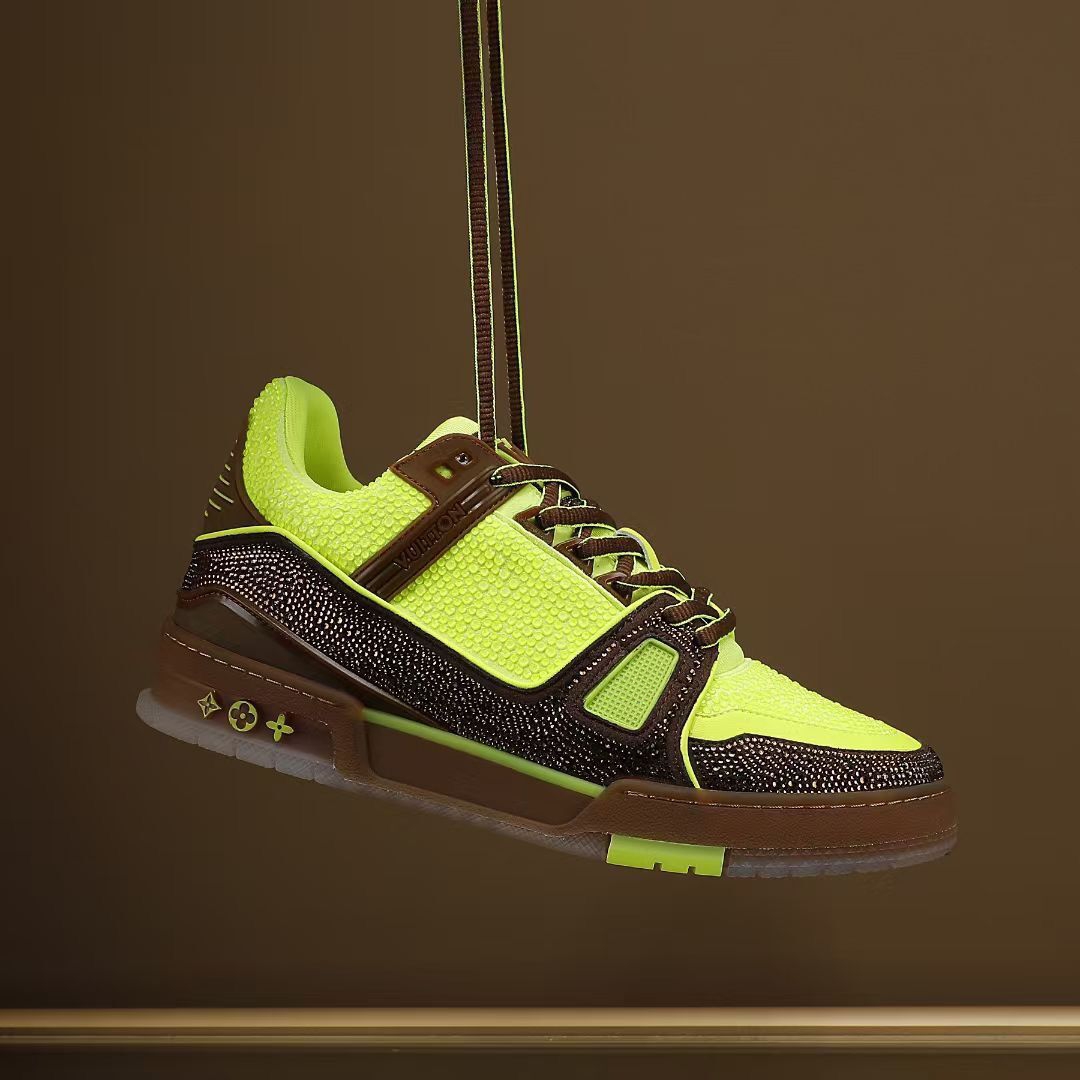 

Designer fashion Coach sneakers Image Casual shoes Virgil Alligator embossed calfskin French men's shoes