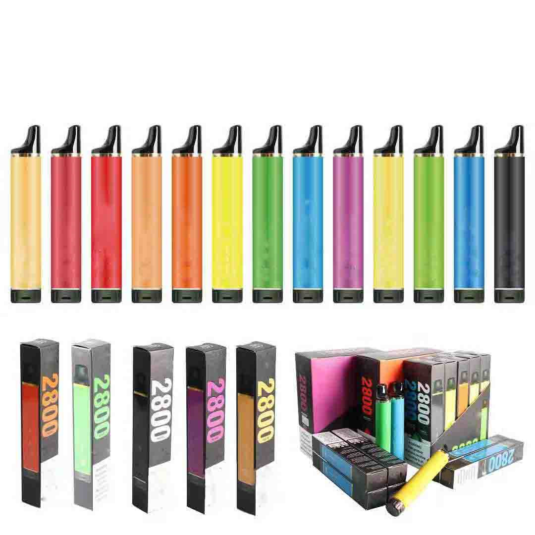 

original Disposable E cigarettes Puff Bars Flex Vape Plus 2800 pods device kits e cigarette 850mah battery pre-filled 8ml vaporizer 20 colors in stock