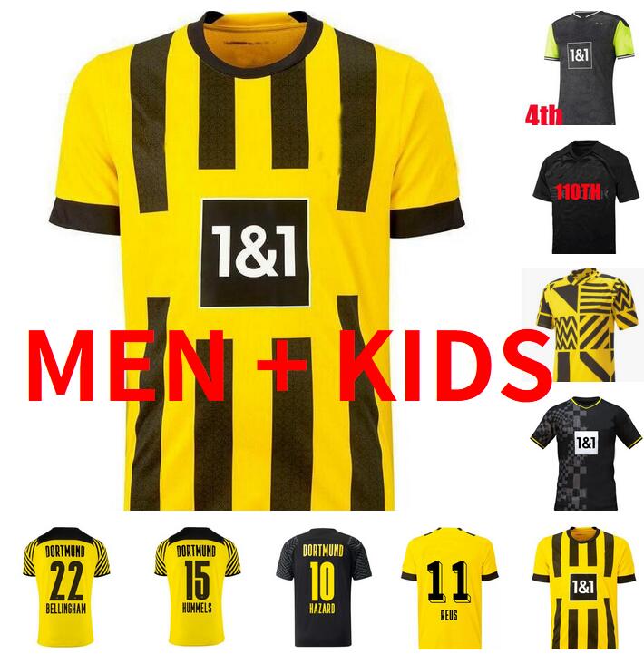 

HAALAND BVB soccer jerseys 22 23 YEYNA 2022 2023 BORUSSIA Jersey DOrtmund football shirt REUS NEONGELB BELLINGHAM HUMMELS BRANDT men kids kit REYNA maillot de foot