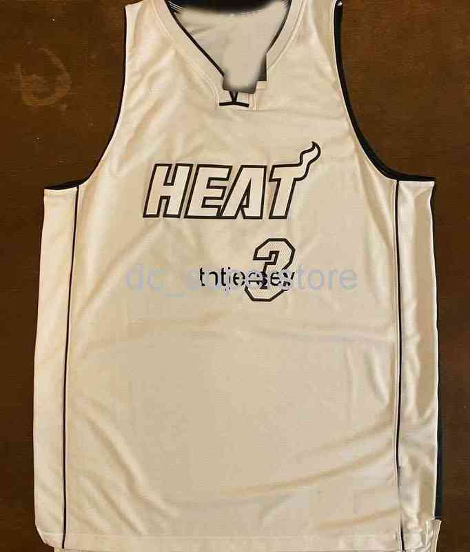 

Stitched Cheap 100% Rare Dwyane Wade White Hot Basketball Jersey Mens Women Youth Custom Number name Jerseys -6XL Shirt