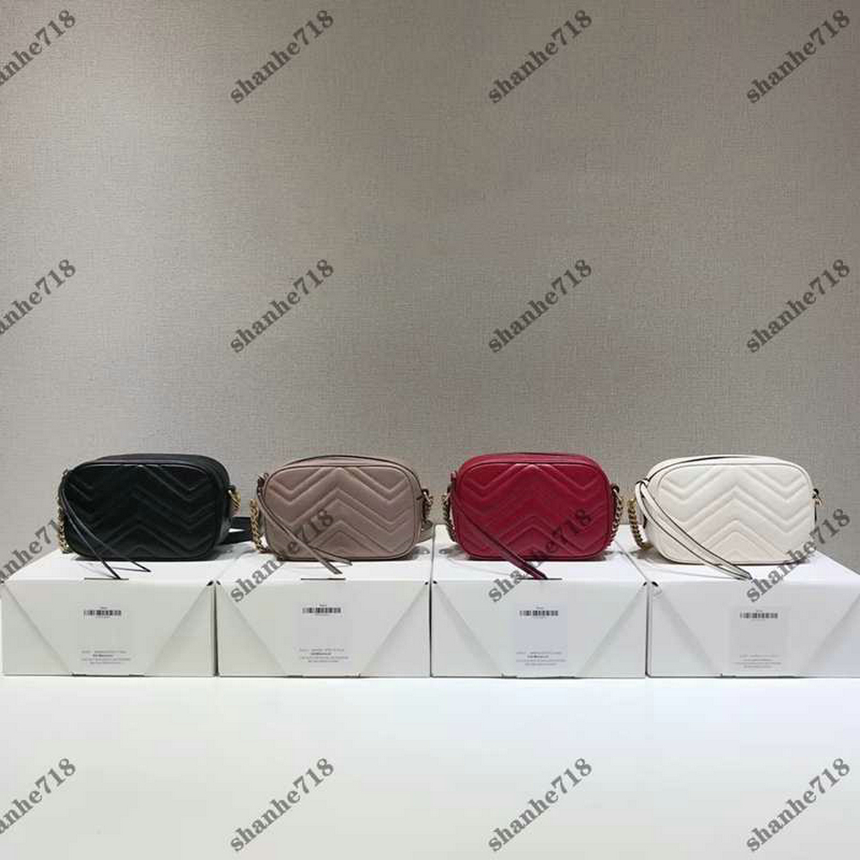 

Real Cowhide Mini Marmont Camera Bag Women Shoulder Crossbody Bags Top Quality Designer Handbags Luxury Lady Purses Totes Clutchs Wallet, Bubble paper package