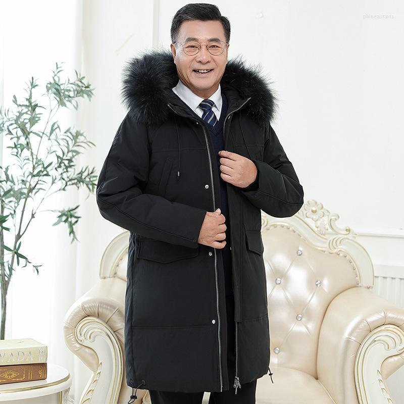 

Men's Down & Parkas Wear The Winter 2022 Middle-aged And Old Leisure Detachable Collar Coat Jacket In Long Big Pockets Phin22, See chart