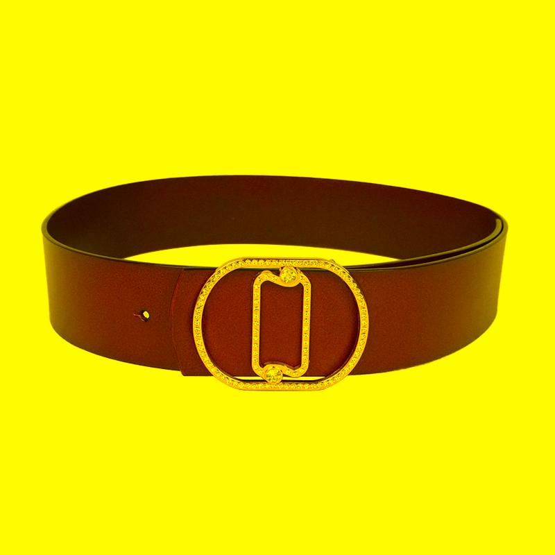 

Belts Women's Leather Two-layer Cow Fashion Rhinestone Inlaid Buckle Leisure Versatile BeltBelts, Black