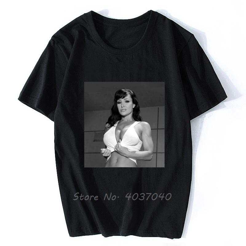 

Men's T-Shirts Lisa Ann Tshirt Herren T Shirt Men Cotton Hip Hop Tees Tops Streetwear, Black