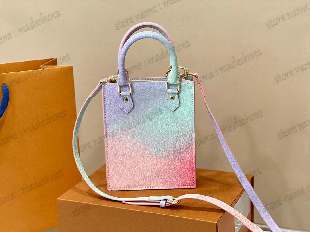 

PETIT SAC PLAT Tote Mini Sunrise Pastel Shouder Bag M81341 Spring in the City Designer Womens Handbag Luxurys Colorful CrossBody 2022 SS Purse Wallet