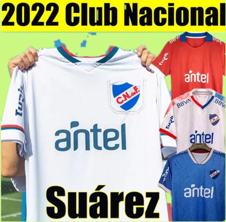 

22 23 Uruguay Club Nacional Soccer Jerseys Luis Suarez 2022 2023 DANILO Home Brian Ocampo alex Carballo Castro Away Shirt ASUNCION Men Short Sleeves Adult Uniforms