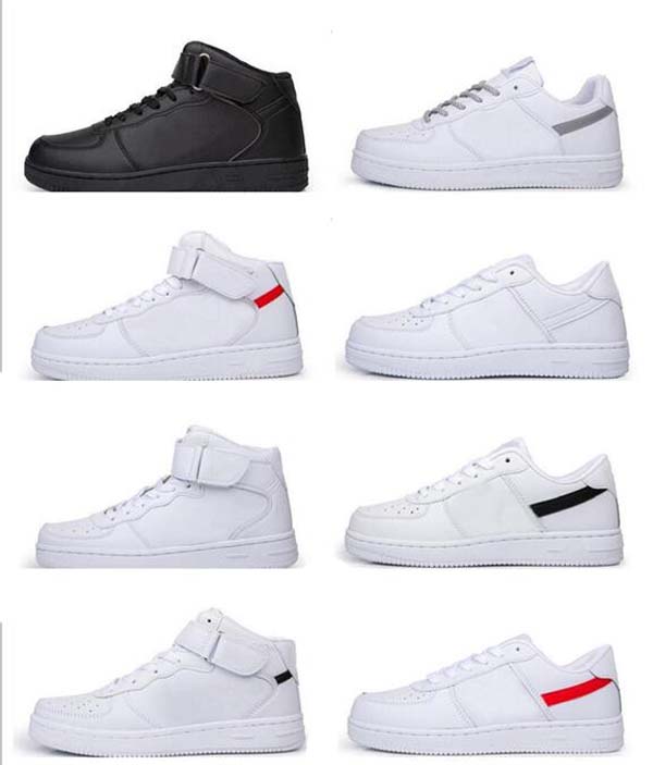 2022 Classic High Quality One 1 Men Women Flyline Running Shoes Ones Low Cut All White Black Red Outdoor Trainers Sneakers Size36-44