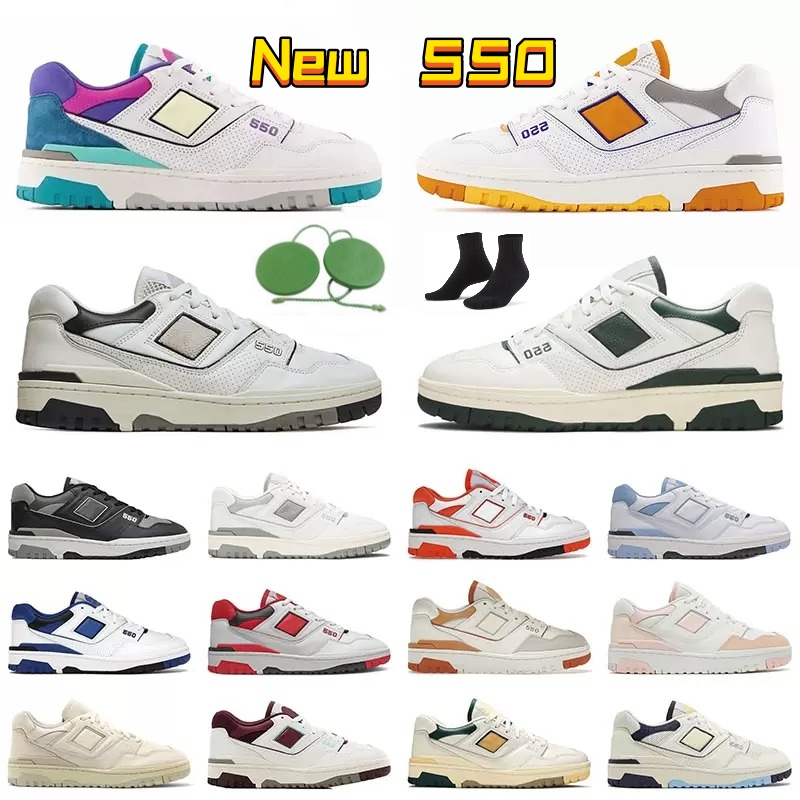 2022 femmes hommes B550 Chaussures décontractées 550 BB550 AURALEE ECRU VERT Jaune Rich Paul Grey Grey Sea Mer Salt noir Panda Panda Blanc Traine