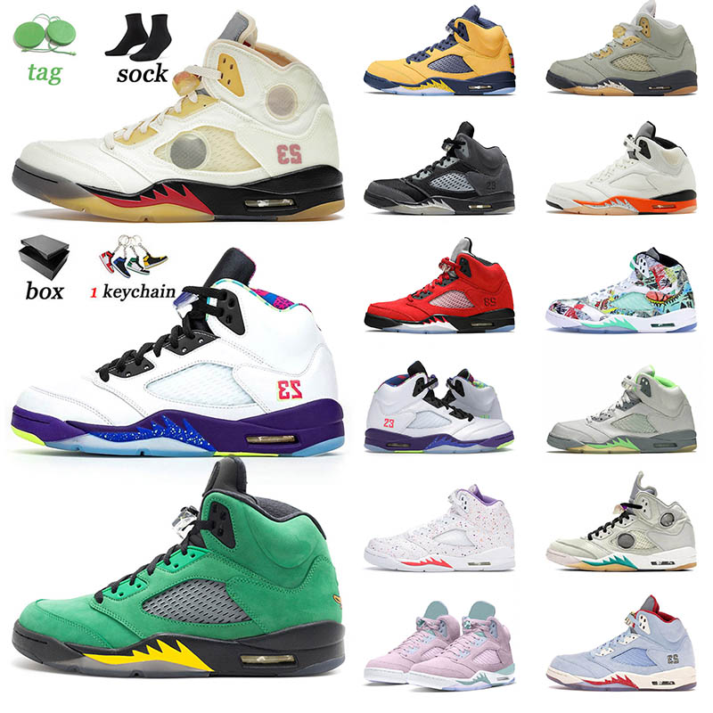 

With Box 5s Men Basketball Shoes 5 Jumpman Racer Blue Raging Red Bluebird Moonlight Sail Alternate Bel Shattered Backboard Mens Trainers Outdoor Sports Sneakers, D15 ice blue 40-47