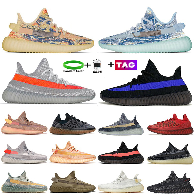 

2022 newest top quality running shoes MX blue rock oat dazzling blue beluga reflective static mono boost OG wash orange enflame amber zebra men women outdoor sneakers