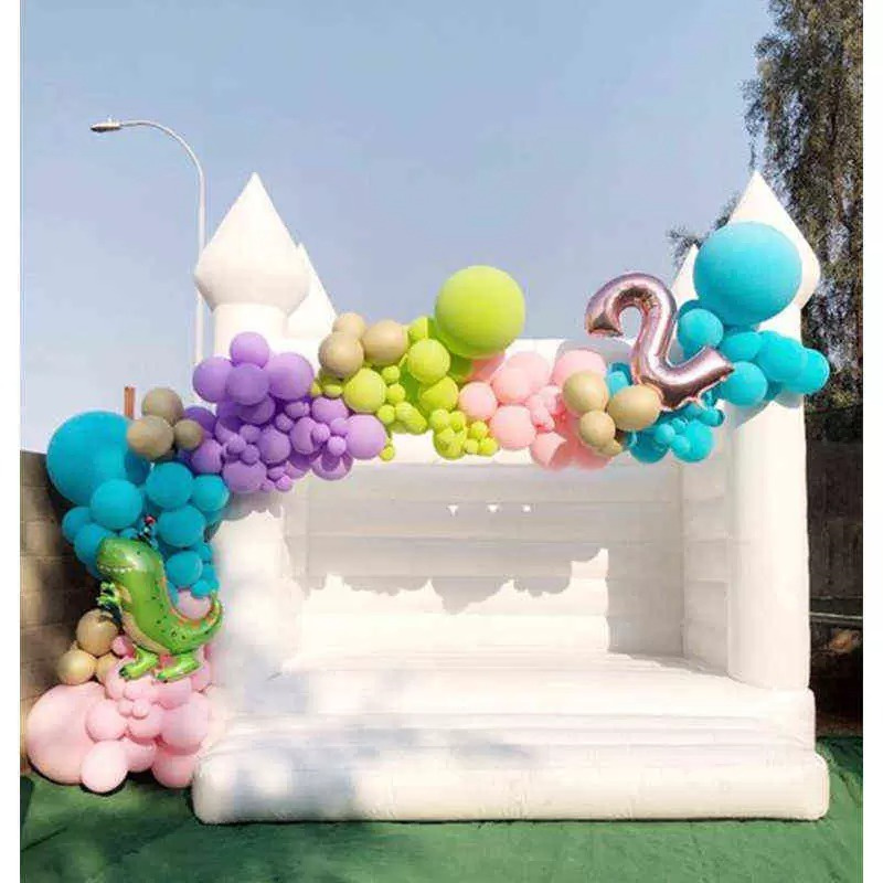 

13x13ft 4x4m outdoor Inflatable Wedding Bouncer white Bounce House Birthday party Jumper Bouncy Castle