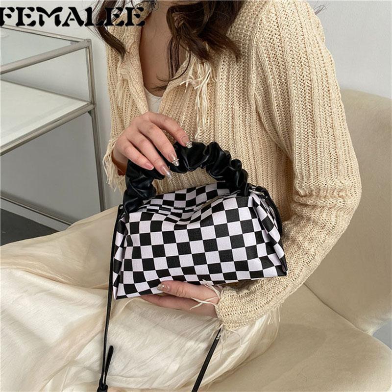 

Shoulder Bags Ruched Handle Designer Ladies Boston Fashion 2022 Luxury Messenger Purses Handbags For WomenShoulderShoulder, Beige