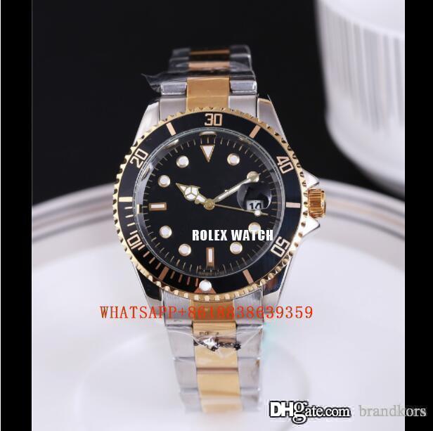 

Rolexwatch mens watches Luxury wist fashion Black Dial With Calendar Bracklet Folding Clasp Master quartz Men watch #003