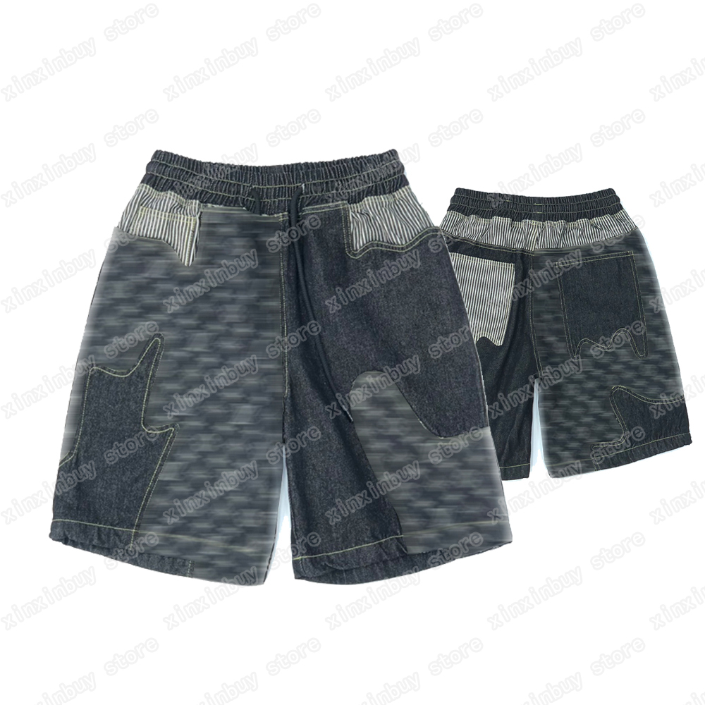 

22ss Mens designer Shorts pants Denim Jacquard letter Spring summer Men Webbing Pant Casual Trousers Black xinxinbuy XS-L, Multi