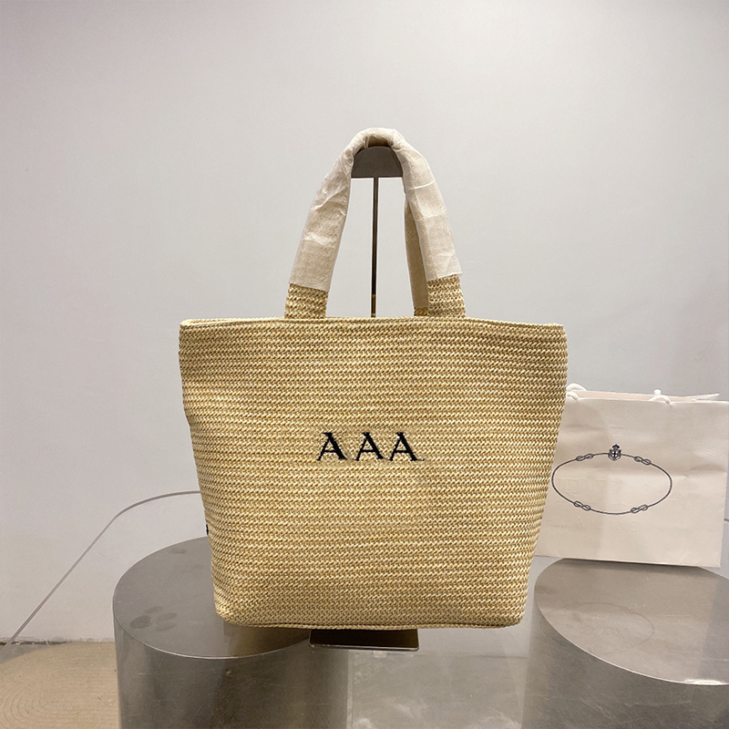 2022 Sac à main à la main de grande capacité Sacs à bandoulière Designers Panier Femme Lettre Shopping Mode Luxurys Qualité Wicker Totes Sacs à m