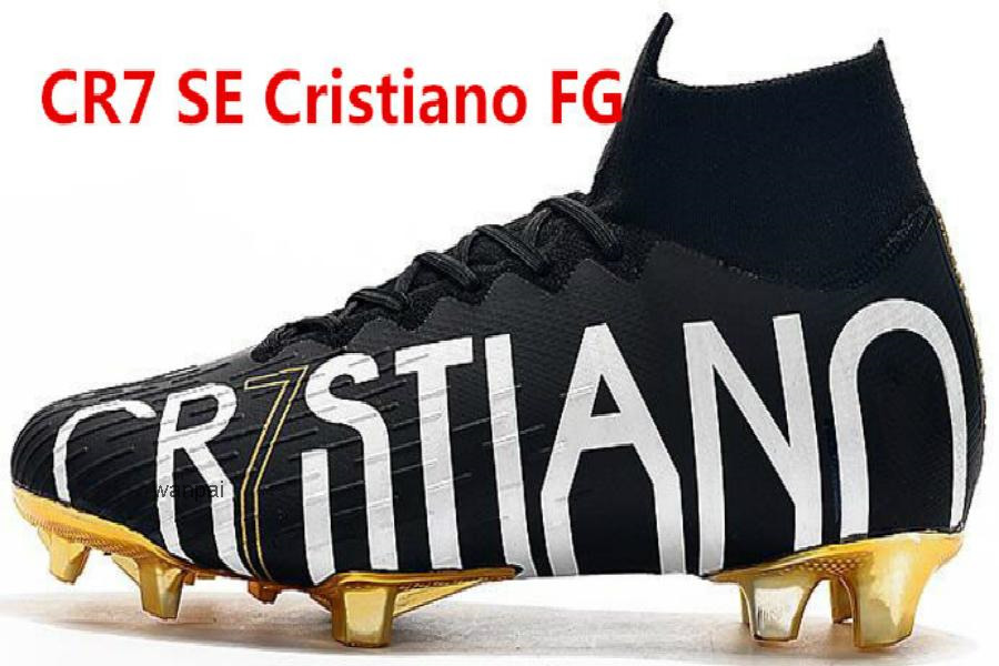 

2020 New cr7 SE Elite KJ VI 360 FG Soccer Shoes football boots Mercurial Superfly 6 LVL UP Cristiano Ronaldo Men top soccer cleats, Njr speed freak fg