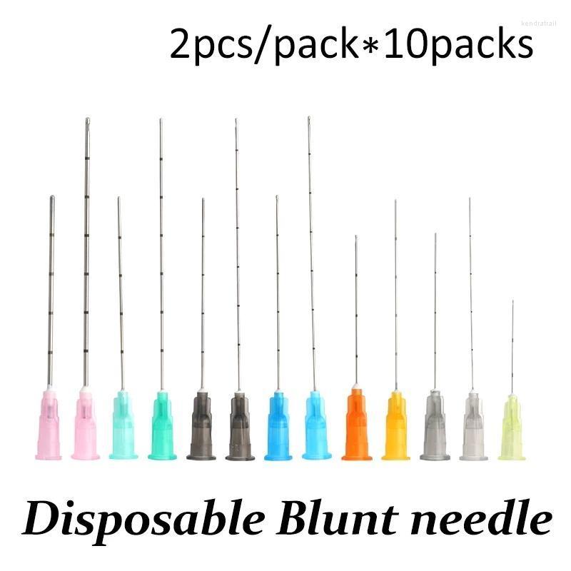 

Tattoo Needles Blunt-tip Cannula For Filler Injection 18G 21G 22G 23G 25G 27G30G Uric Acid Facial Filling Nose Slight Blunt Needle 2pcs/pack