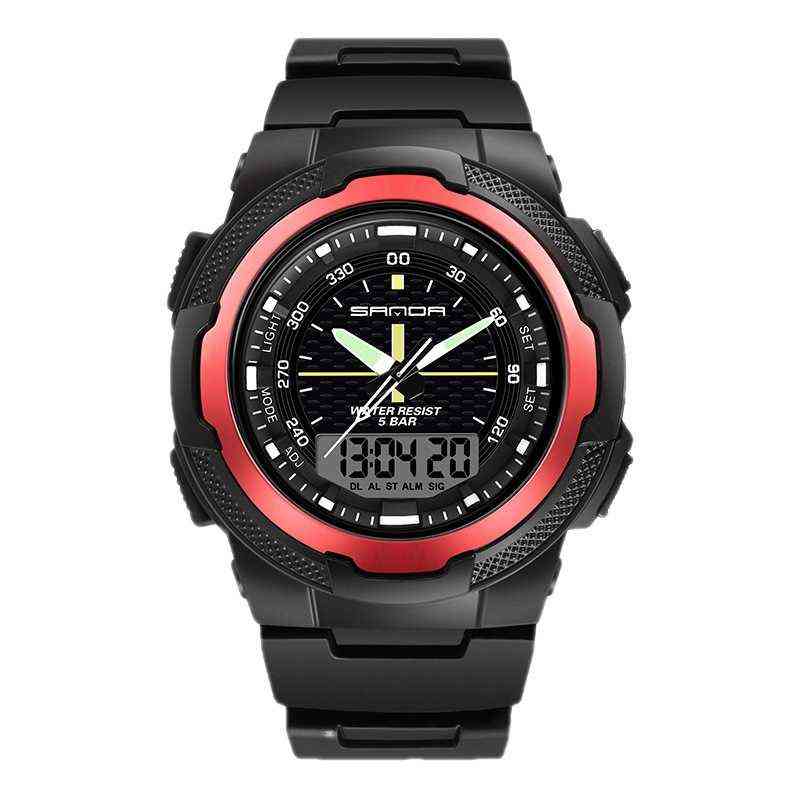 

huiya06 Cross-border electronic watch new single movement mens watch outdoor sports luminous waterproof multifunctional watchet