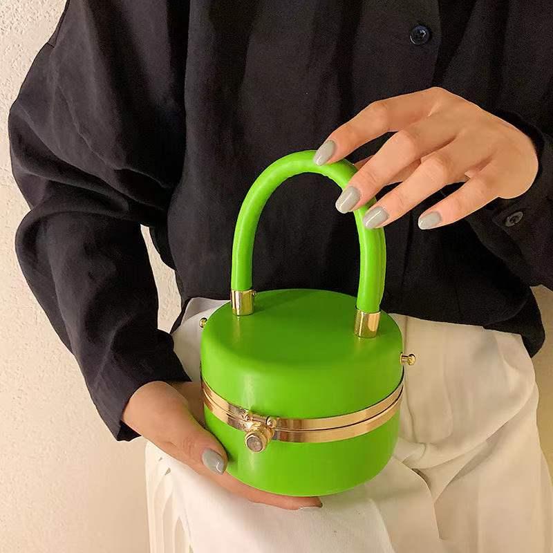 

Evening Bags Designer Crossbody Bag Women Clutch Brand Round Handbag Fashion Jelly Shoulder For Luxury Wrist Purses, White shoulder bag