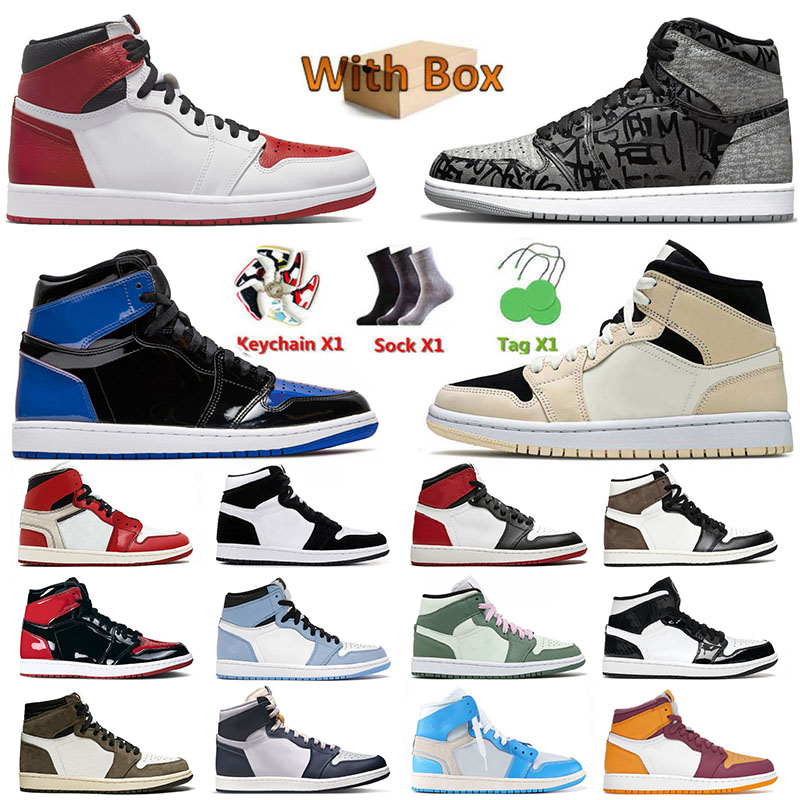 

1 1s Basketball Shoes Mens Womens Jumpman University Blue High Panda Cactus Jack Mid Dutch Green Designer Sports Sneakers Trainers Size 36-46, B44 36-46 offfwhite blue