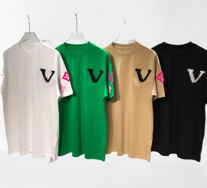 

Fashion Mens Designers T Shirts Summer T-Shirt Crane Printing High Quality TShirt Hip Hop Men Women Short Sleeve Tees Asian size 88, White