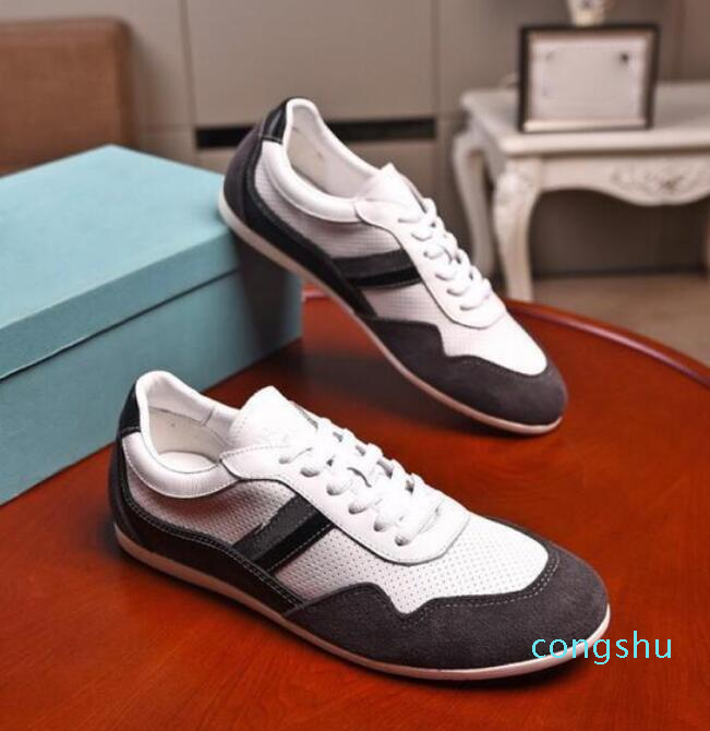 Chaussures décontractées pour hommes à fond plat de haute qualité à lacets en caoutchouc de luxe toboggan America's Cup chaussures de course en c