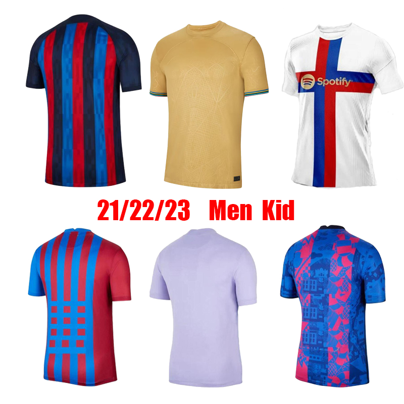 

MEMPHIS ANSU FATI 2022 2023 soccer jersey 21 Camisetas de football kit 22 23 barcelonas GAVI PEDRI Kun Aguero ADAMA 2021 GRIEZMANN F. DE JONG DEST shirt mens top kid, 22/23 away