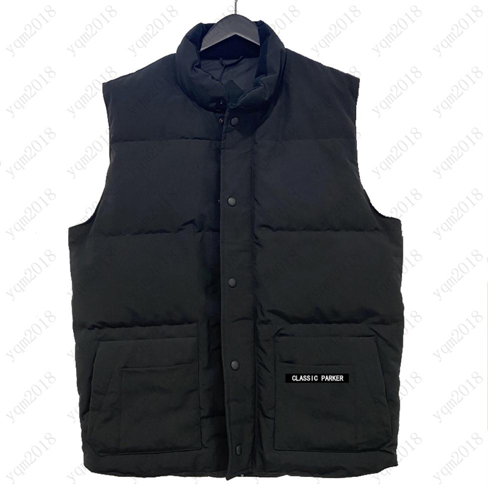 

winter New Mens downs jacket Luxury design real feather down vest warm Women Vests usa Canada style Homme Gilet male Female bodywa303a