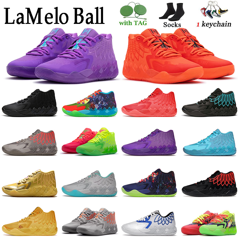 

Outdoor Sport Mens Basketball Shoes LaMelo Ball MB.01 1OF1 Rick and Morty Queen Buzz City Iridescent Dreams Not From Here Black Red Blast Galaxy I Men Sneakers Trainers, B13 queen city 40-46