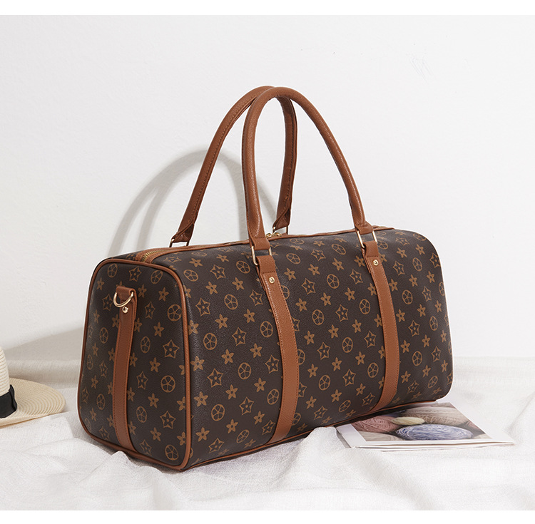 

New Men Duffle Bag Women Hand Luggage Travel Bag Pu Leather Handbags Large CrossBody Bags Totes boys girls wallets taotao168, Withlogo