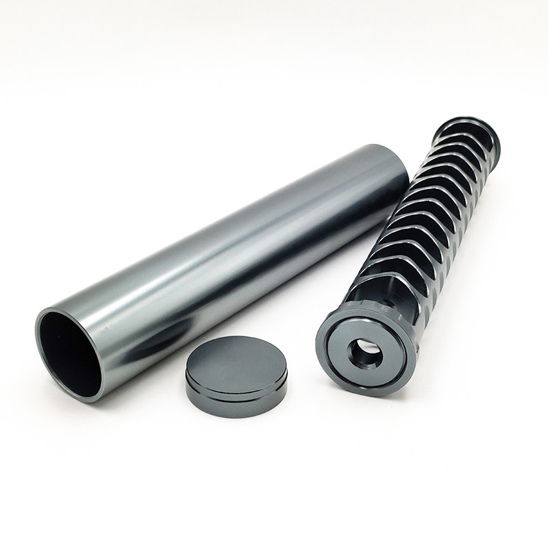 

10" Spiral 1/2-28 5/8-24 Single Core Aluminum Tube Car Fuel Filter Solvent Trap For NAPA 4003 WIX 24003 Filters