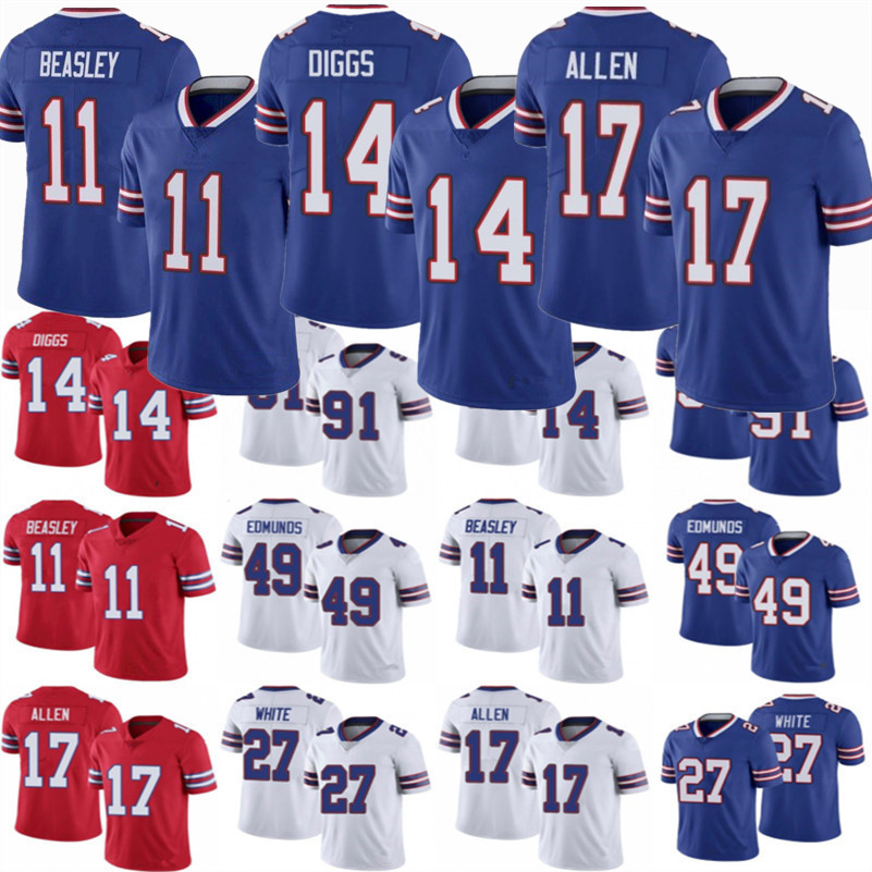 

17 Josh Allen Jersey Buffalo''Bills''Men women youth 11 Cole Beasley 14 Stefon Diggs 40 Von Miller 26 Devin Singletary 49 Tremaine Edmunds Football Jerseys, Color