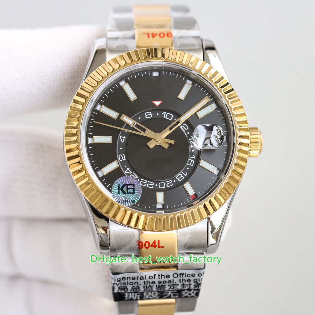

TW K6 Factory CAL.9001 Movement Watches 42mm 326933 Sky-Dweller Ring Command GMT Month Work 904L Steel Sapphire Mechanical Automatic Mens Watch Men's Wristwatches