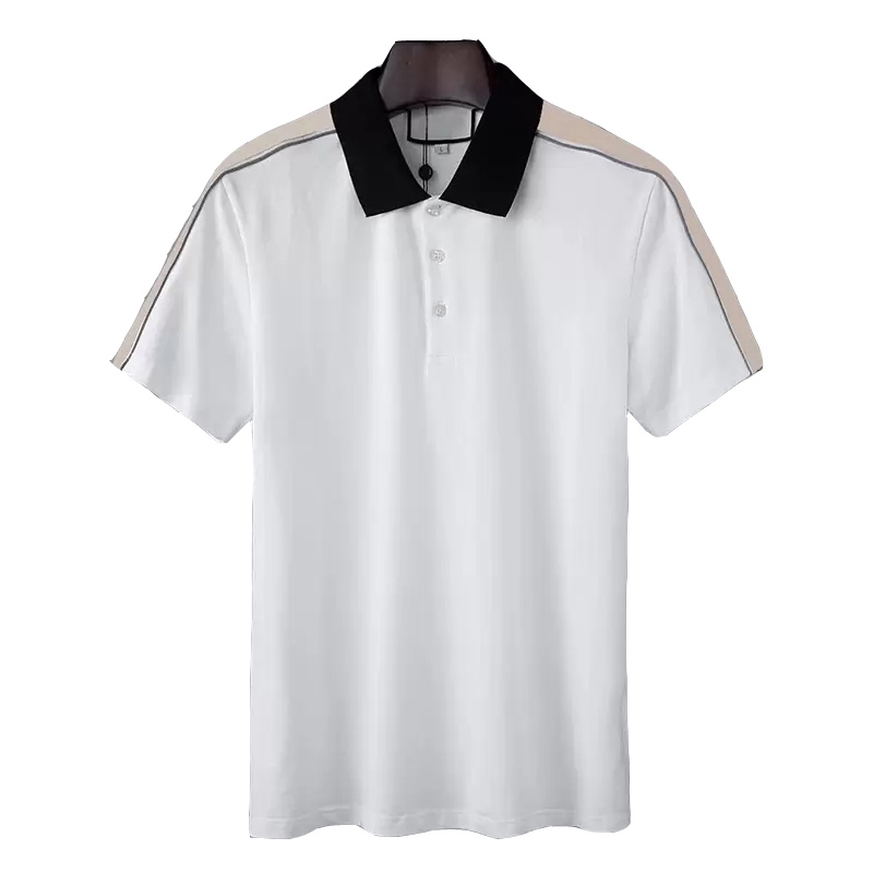 

Mens Polos shirts men fashion Tees classic multiple color lapel short sleeves Plus Embroidery business casual Cotton breathable Casual T-ShirtsAsian size M-XXXL