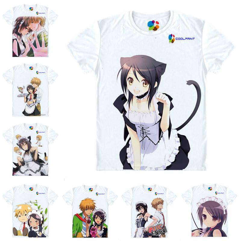 

Men' T-Shirts Coolprint Japanese Anime Shirt Maid Sama Multi-style Short Sleeve Ayuzawa Misaki Usui Takumi Cosplay Costume KawaiiMen, Style 14