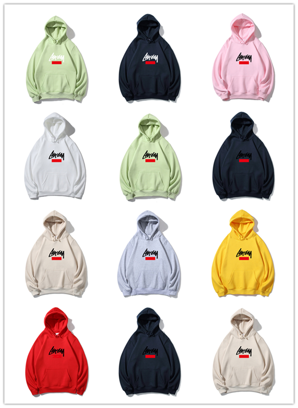

the new fashion brand sup hoodie plus fleece classic simple embroidered jacket mens and womens cotton casual european and n style 22ss, Khaki
