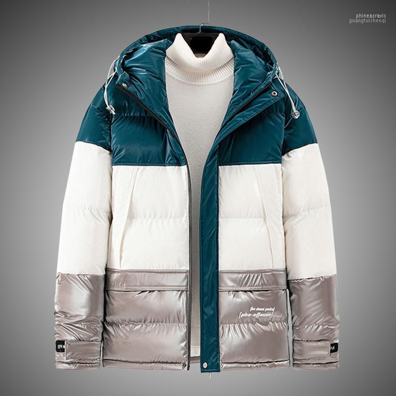 

Patchwork Down Jacket Men Coat 2022 Winter Coats Mens Thick Warm Puffer Streetwear Outerwear Clothing Men' & Parkas Phin22, Cs2227blue