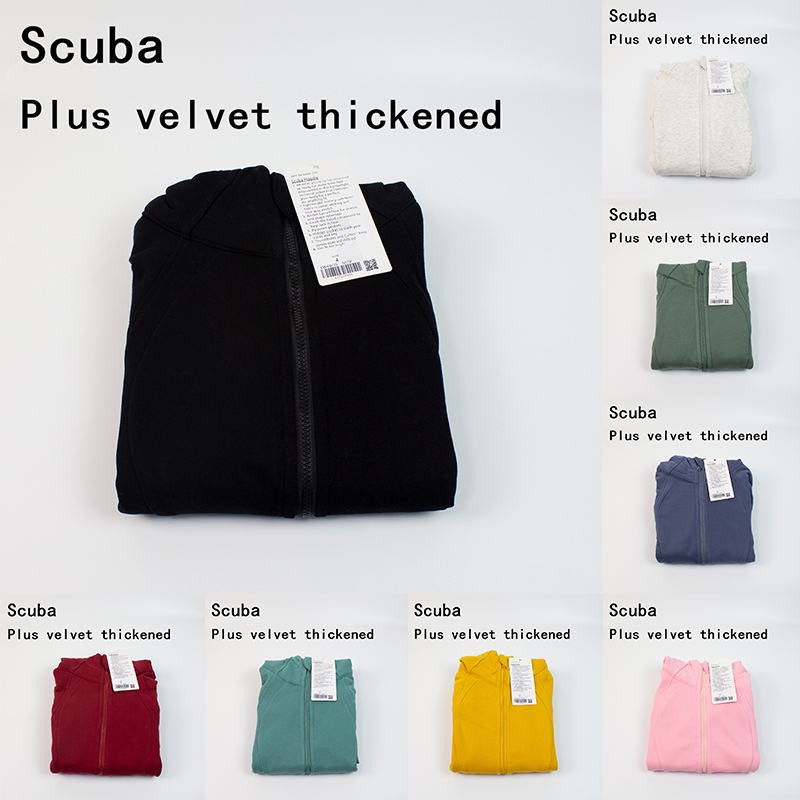 

Yoga hoodies jackets Plus velvet thickened womens preferred sweatshirts wear sports coats double-sided sanding fitness chothing hooded Long Sleeve clothes, 20