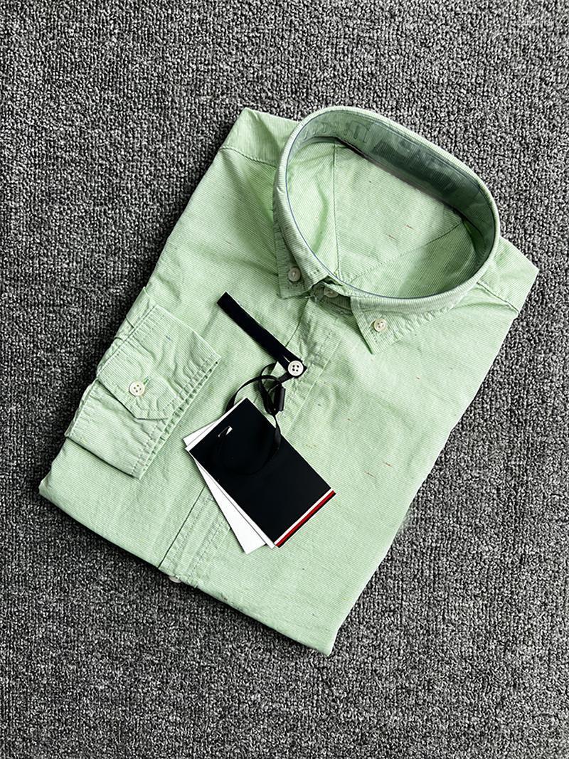 

Men's Dress Shirts Men Tom1 100%Cotton With High Quality Thick Camisa Man's Pure Color Long Seeve Shirt Fashion Leisure ShirtsMen's Eldd, Green