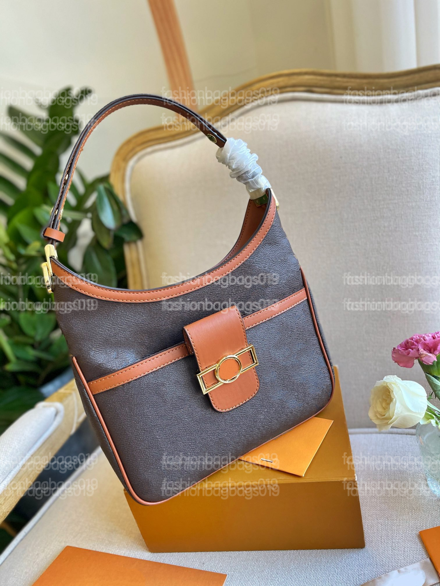 

Hobos 2022SS Dauphine PMs Tote Bags PMversatile Monograms Fashion Business Go-shopping Luxury M45195 Classic Vintage Top Handle Handbag Women Designer Case