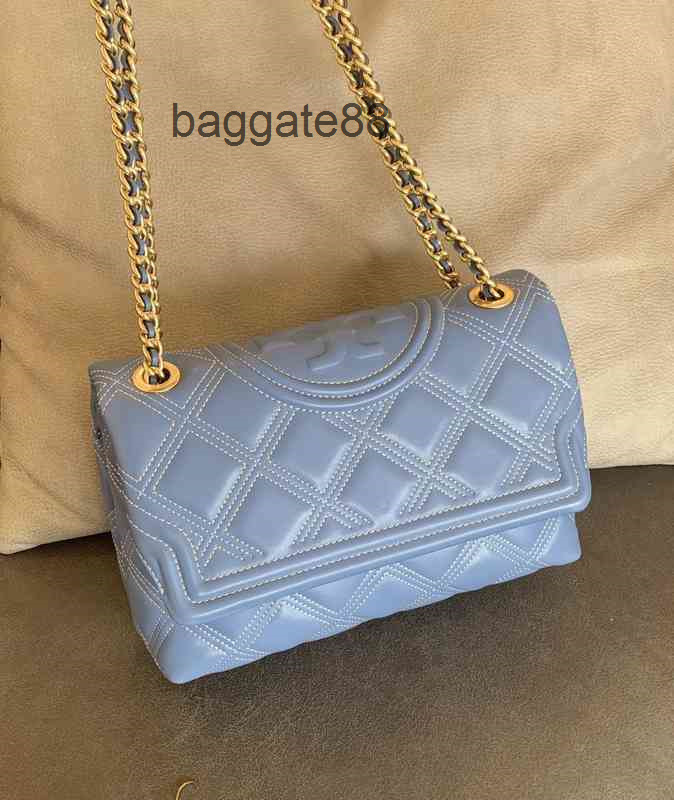 

Women Trend Luxury Handbags 21summer Sheepskin Torys Lingge Electric Embroidered Chain One Shoulder Slanting Fashion Leisure Lady Bag, Red