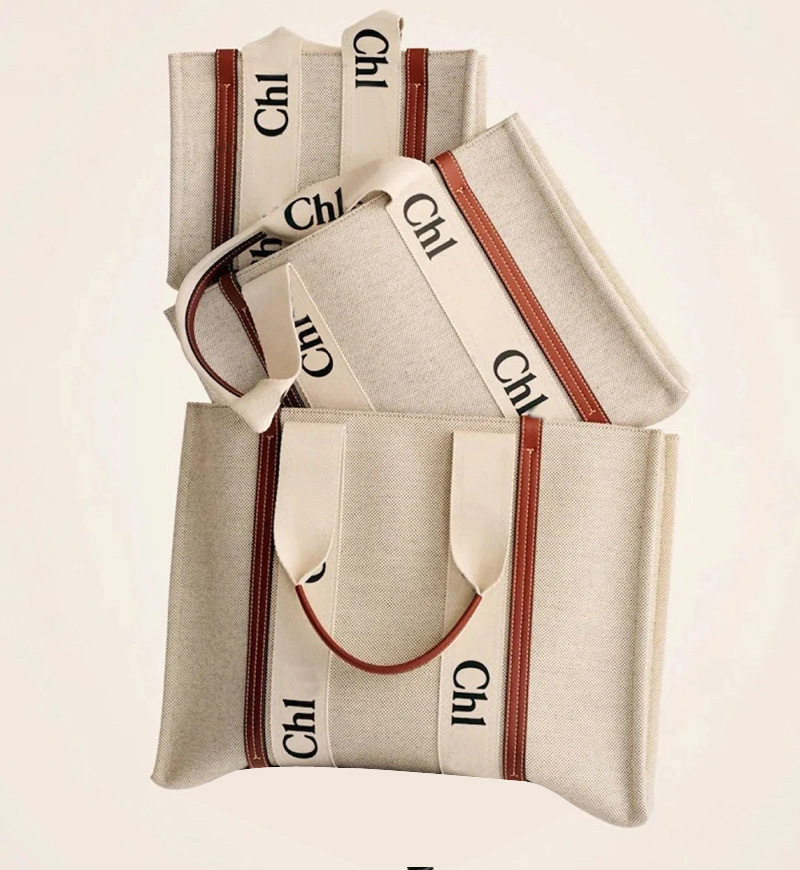 

Luxury Designer bag 5A WOODY Women Handbags Tote Shopping bag High Quality Handbag Totes Canvas Linen Large Beach bag Travel Crossbody Shoulder bags Purses men, Brown