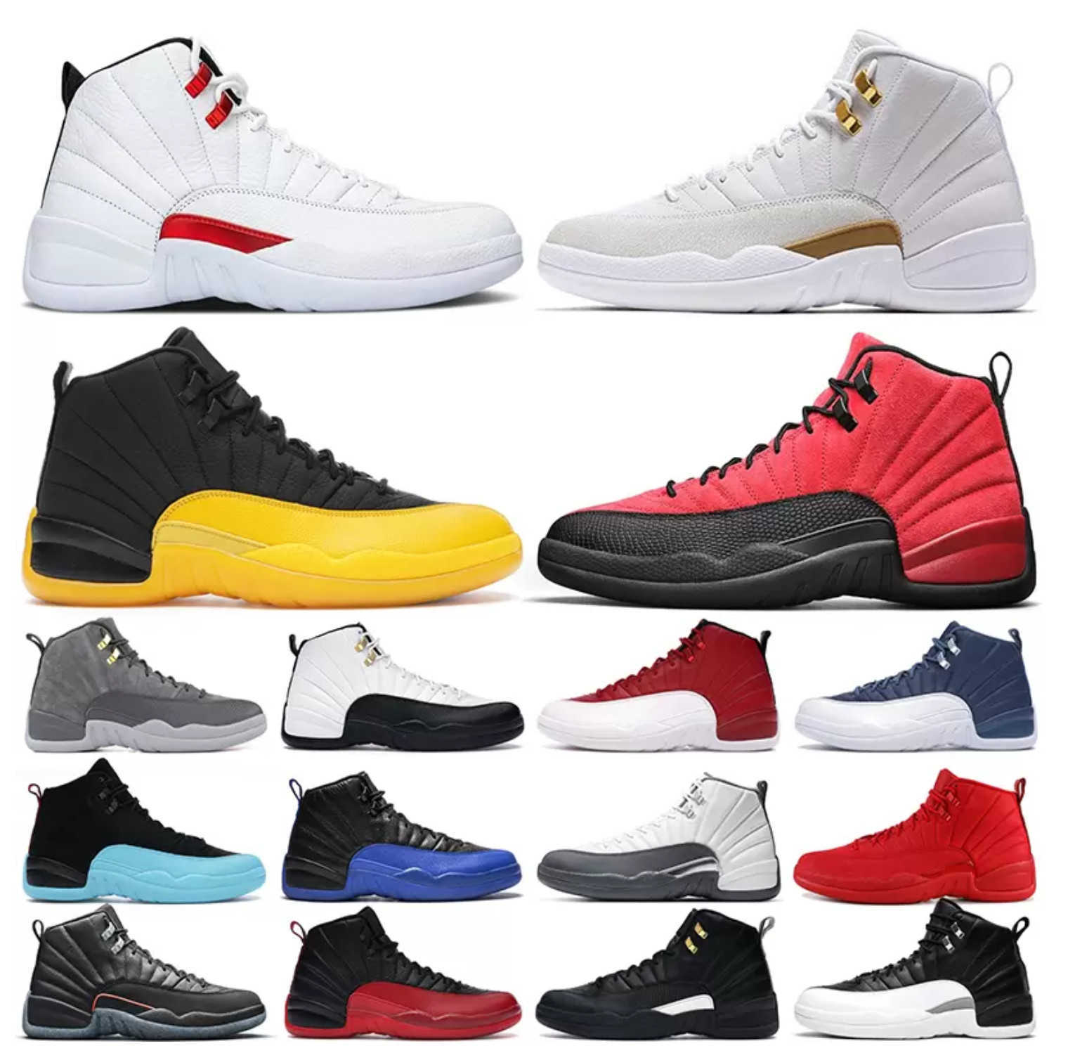 

2022 men basketball shoes jumpman 12s 12 Twist Reverse Flu Game Royal Utility Dark Concord University Gold Indigo Michigan mens trainers air#jordan#12#Shoes, 19
