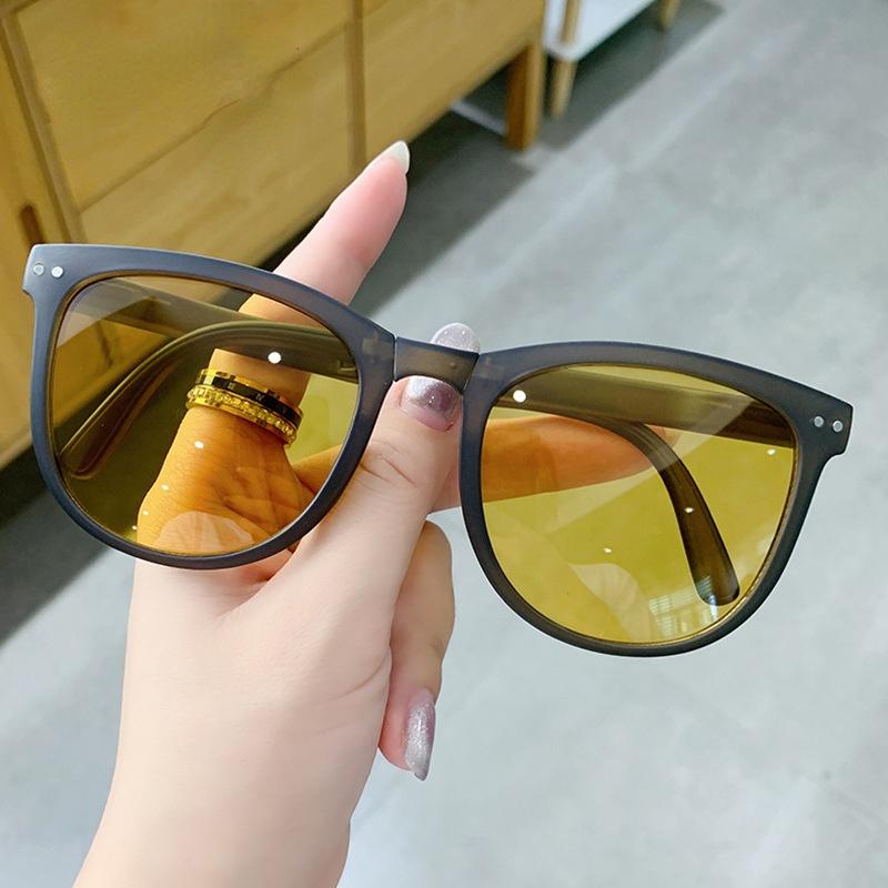 

Sunglasses Fashion Foldable Square Women Leopard Glasses Retro Sunglass Men Ocean Lens Eyewear UV400 Sun Glass Brown ShadesSunglasses